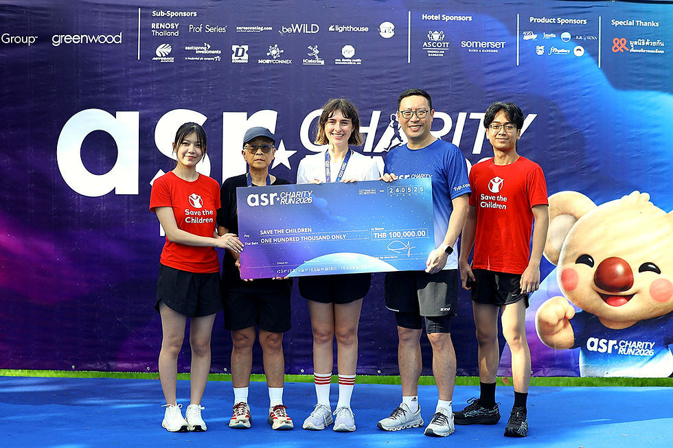 “แอสคอทท์” รวมพลังชุมชนในงาน “Ascott Star Rewards Charity Run 2026” ต่อเนื่องเป็นปีที่ 3 สนับสนุนเด็กผู้ด้อยโอกาส