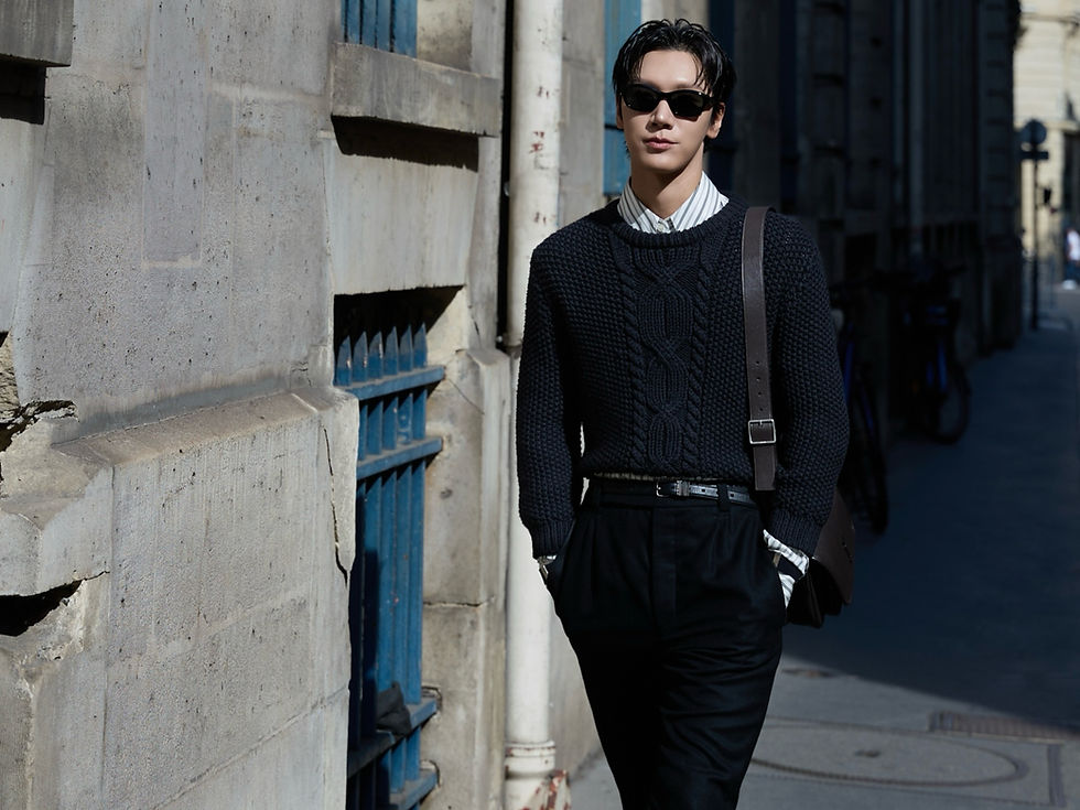 เตนล์ ชิตพล และ มิ้ลค์ พรรษา กับวันสบายๆ ณ กรุงปารีส ในลุค Saint Laurent