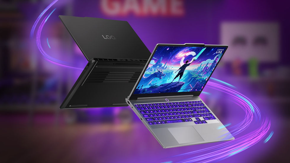 The Lenovo LOQ Essential 15IRH11 in Eclipse Black and Luna Grey