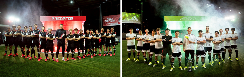 อาดิดาส จัดกิจกรรม CHOOSE ONE MULTI-MATCH BATTLE ทดสอบรองเท้าฟุตบอล PREDATOR และ F50