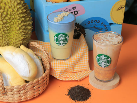 สตาร์บัคส์ ประเทศไทย เผยโฉมเมนูซิกเนเจอร์ประจำซีซัน ชูอัตลักษณ์วัตถุดิบไทย ‘ทุเรียน’ และ ‘ชาไทย’ พร้อมเครื่องดื่มธีมขนมหวานและเมนูอาหารเช้าใหม่
