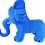 Thumbnail: Wolli Blue Jumbo Plush Elephant Toy