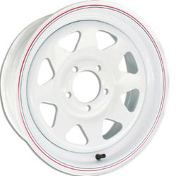 White Spoke Standard Trailer Rim.