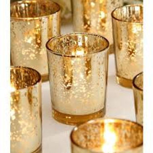 Mercury Gold Candle Votive