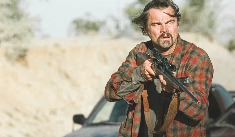 leonardo dicaprio in One Battle After Another (dir. Paul Thomas Anderson, 2025)