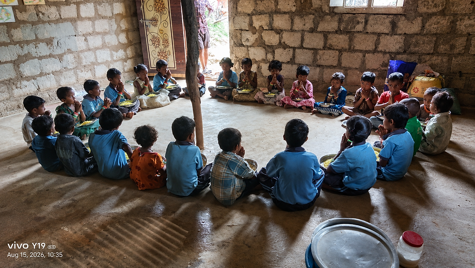 A meal shared with friends became another warm moment of togetherness during the celebration
