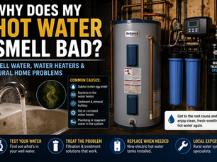 hot water smell bad thunder bay
