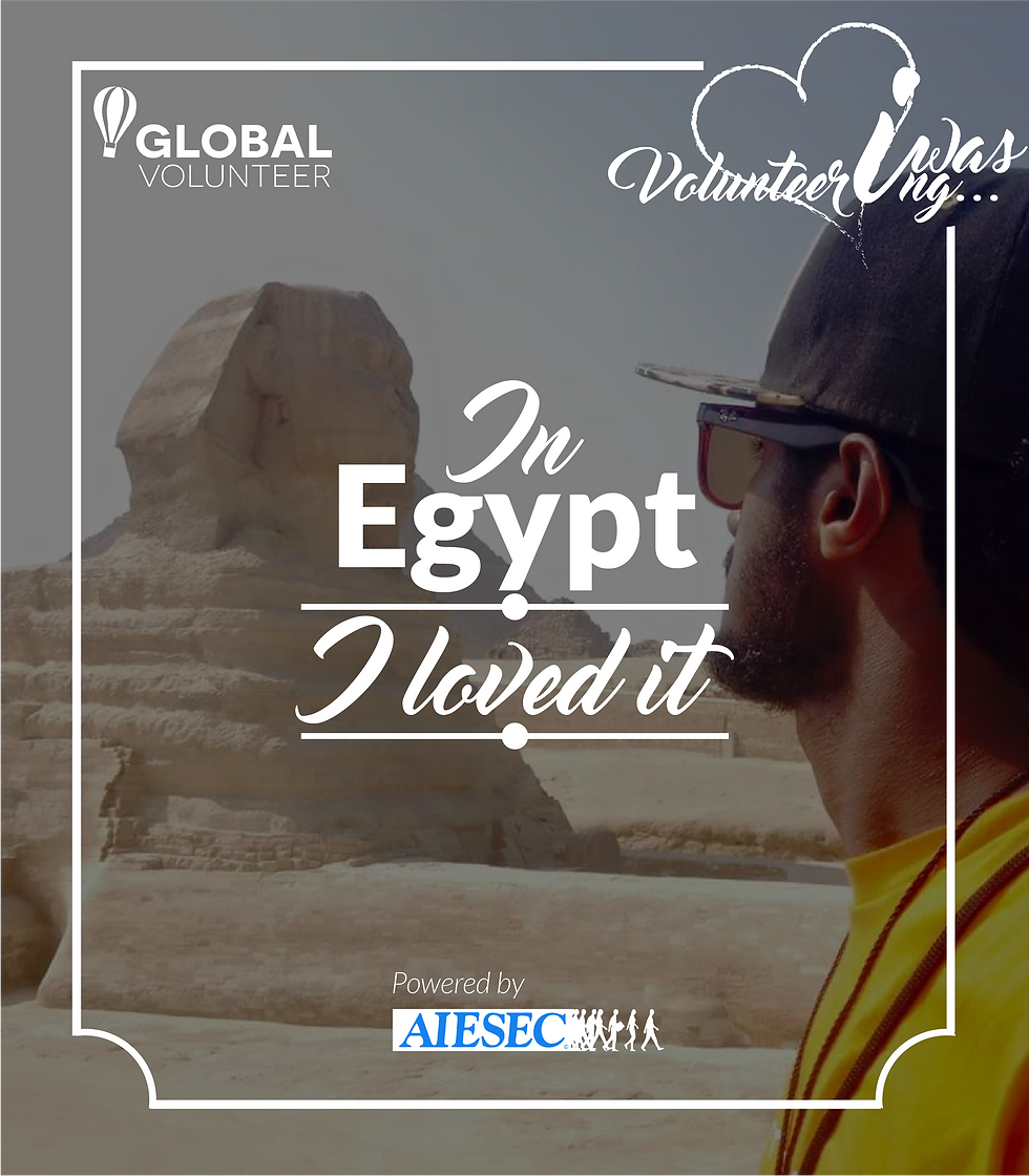 Kidus in an AIESEC exchange - Egypt