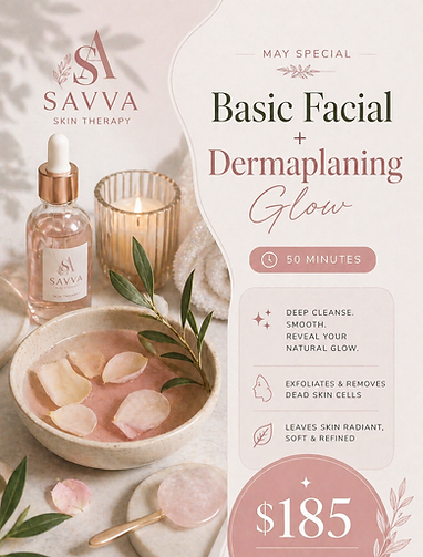 Basic facial and dermaplaning treatment in Los Angeles