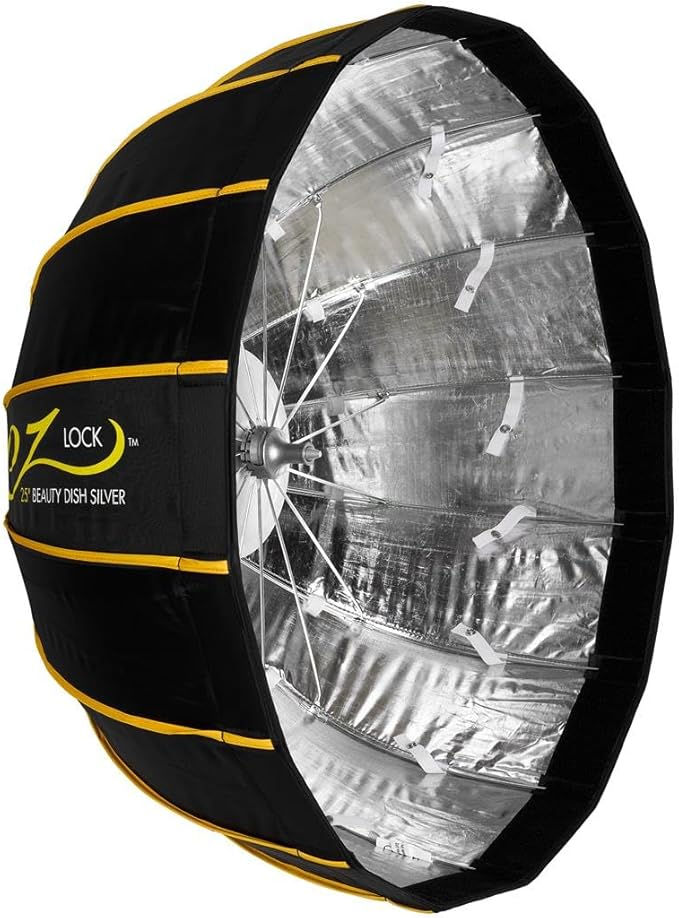 Glow EZ Lock 25" Collapsible Silver Beauty Dish