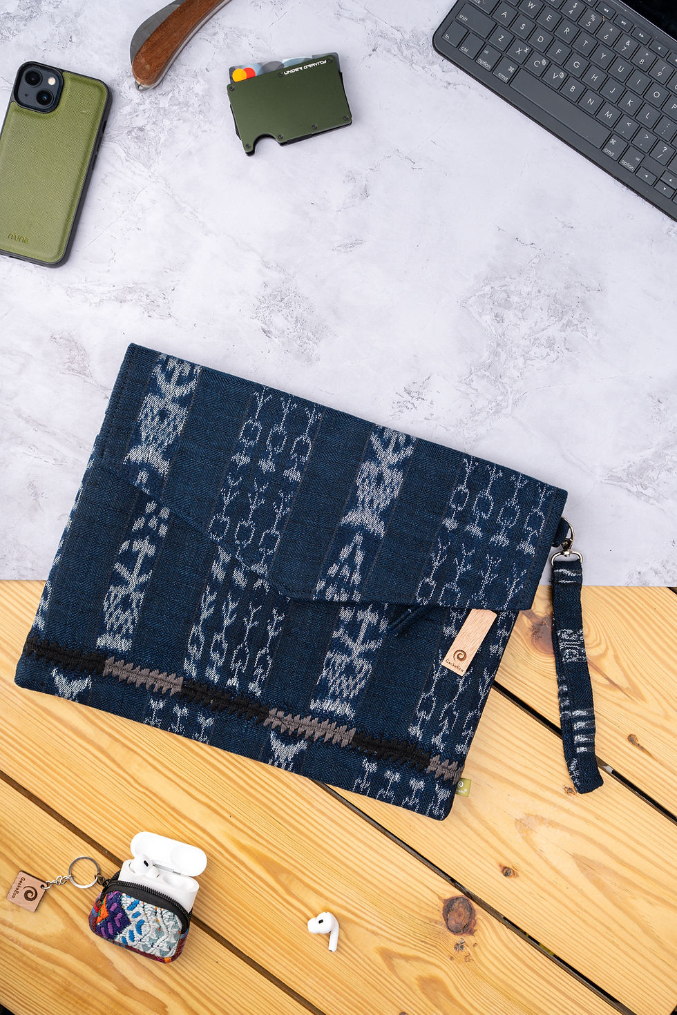 Miniatura: Funda Para Laptop Clásica - 13"-14" - Tono Azul/Azul Marino