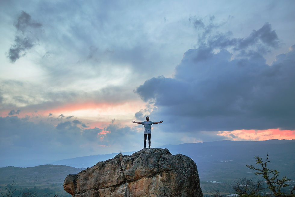 Man On Cliff