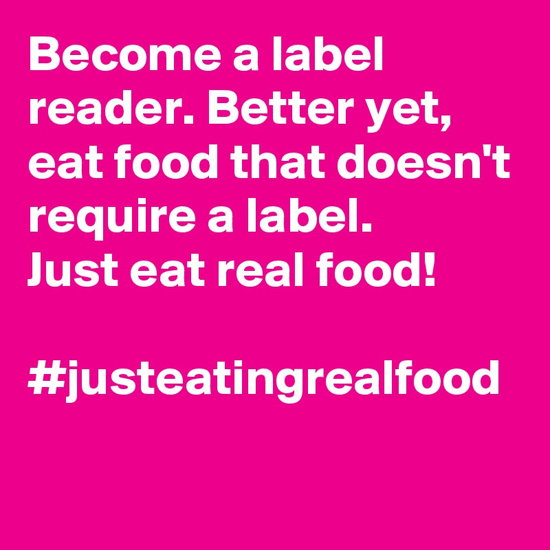 become a label reader