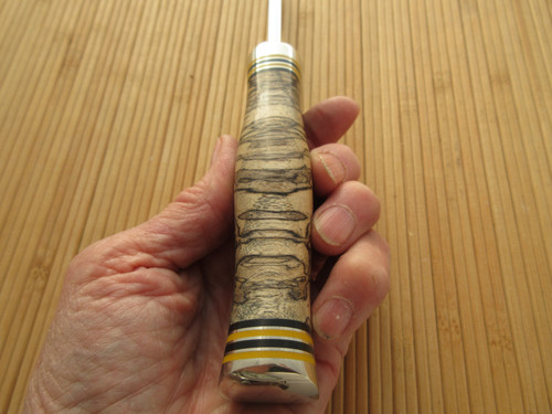 Spaulted Hackberry Trailing Point Hunter | Randy Lee Knives