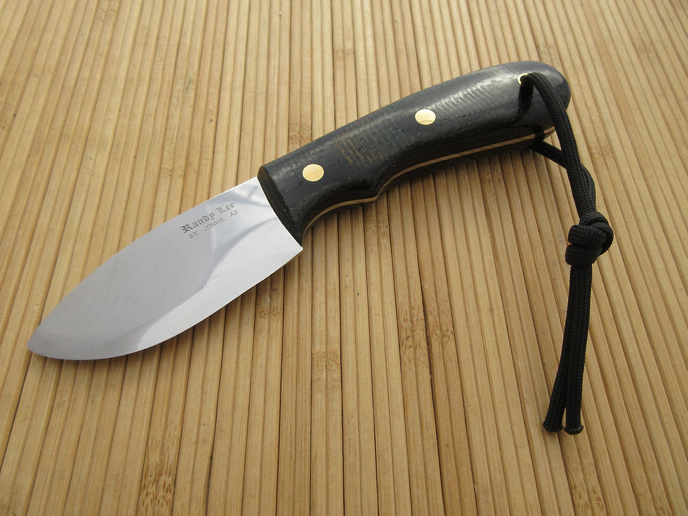 Burlap Micarta Spearpoint Flat Blade Utility Hunter