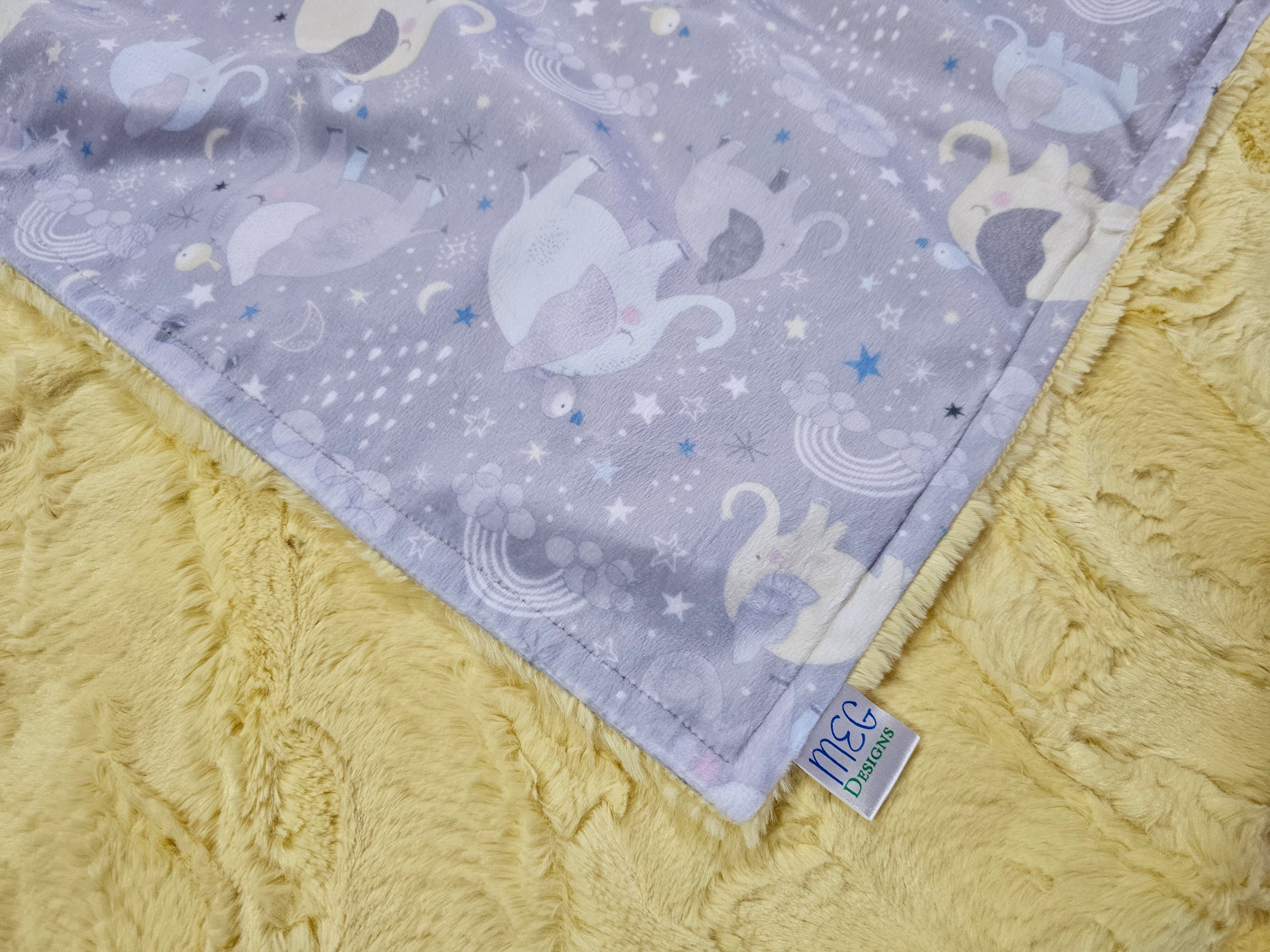 Blanket Small - Banana Elephants