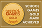 School games gold mark achieved logo