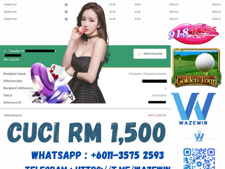 🤡Bossku Cuci ✨RM 1,500✨ Di ❤️918KISS❤️ 🎮Game Dimain Adalah ⛳️GOLDEN TOUR⛳️