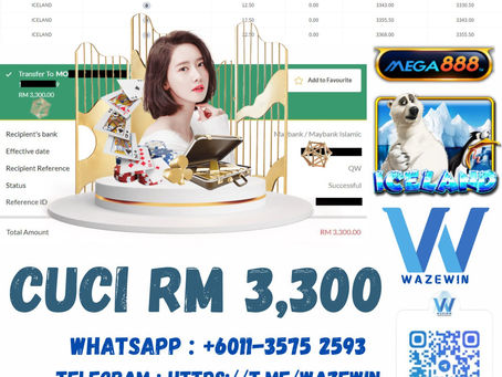 👍Bossku Cuci ✨RM 3,300✨ Di 🃏MEGA888🃏🎮Game Dimain Adalah  🐻‍❄️ICELAND🐻‍❄️