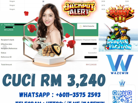 🆘Mesin Wazewin meletopp!‼️😍😍😍🐧PENGUIN VACATION🐧💎PUSSY888💎🆘Game Pecah Bossku Berjaya Cuci Total RM 3,240🆘💙Jarang2 Mengecewakan Bossku🔥🔥‼️💙Mantappp Padu Terbaik 👍👍