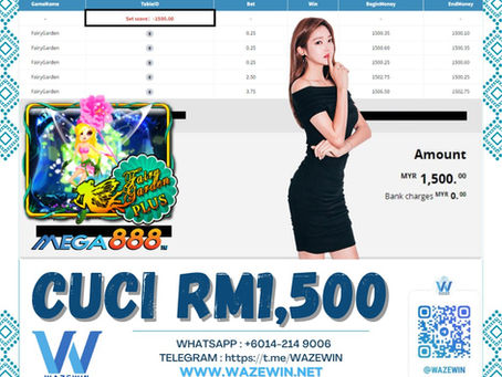 🦋FAIRY GARDEN🦋🎮MEGA888🎮😎Game Pecah Bossku Berjaya Cuci Total RM 1,500😎