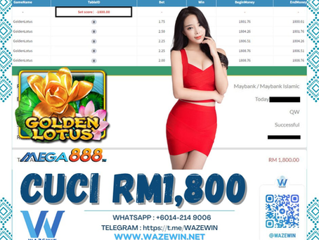 💕Fewiiitt Gila² Bet Bossku💕☝️Makin Hari Makin Padu☝️🛍Bossku Berjaya Cuci ✨RM 1,800✨🛍📌🎲🎲🎲📌🪷GOLDEN LOTUS🪷❤️Bossku Mantap❤️❤️Bossku Mantap❤️