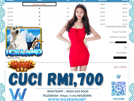🃏Mesin Wazewin meletopp!🃏‼️🧊ICELAND🧊 🎮PUSSY888🎮🪙Game Pecah Bossku Berjaya Cuci Total ✨RM 1,700✨🪙📛Jarang2 Mengecewakan Bossku📛‼️👌Mantappp Padu Terbaik 👌