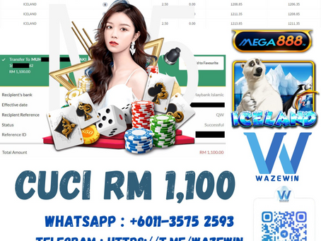 🪙Bossku Cuci ✨RM 1,100✨ Di ✅MEGA888✅ 🎮Game Dimain Adalah 🐻‍❄️ICELAND🐻‍❄️