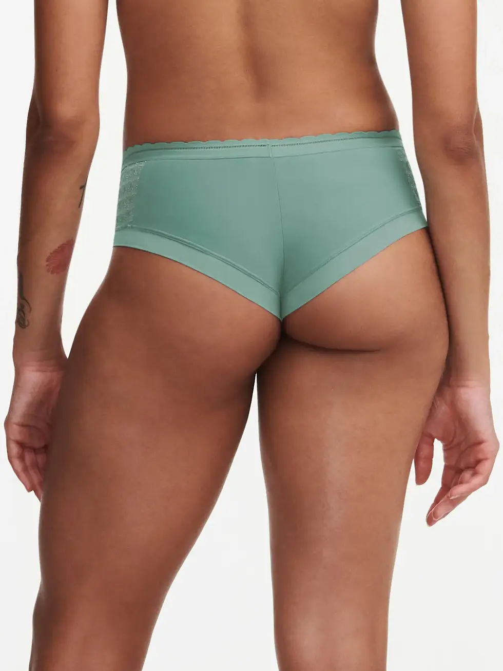 Thumbnail: Chantelle Monogram hipster C11ZB0-03N trellis green