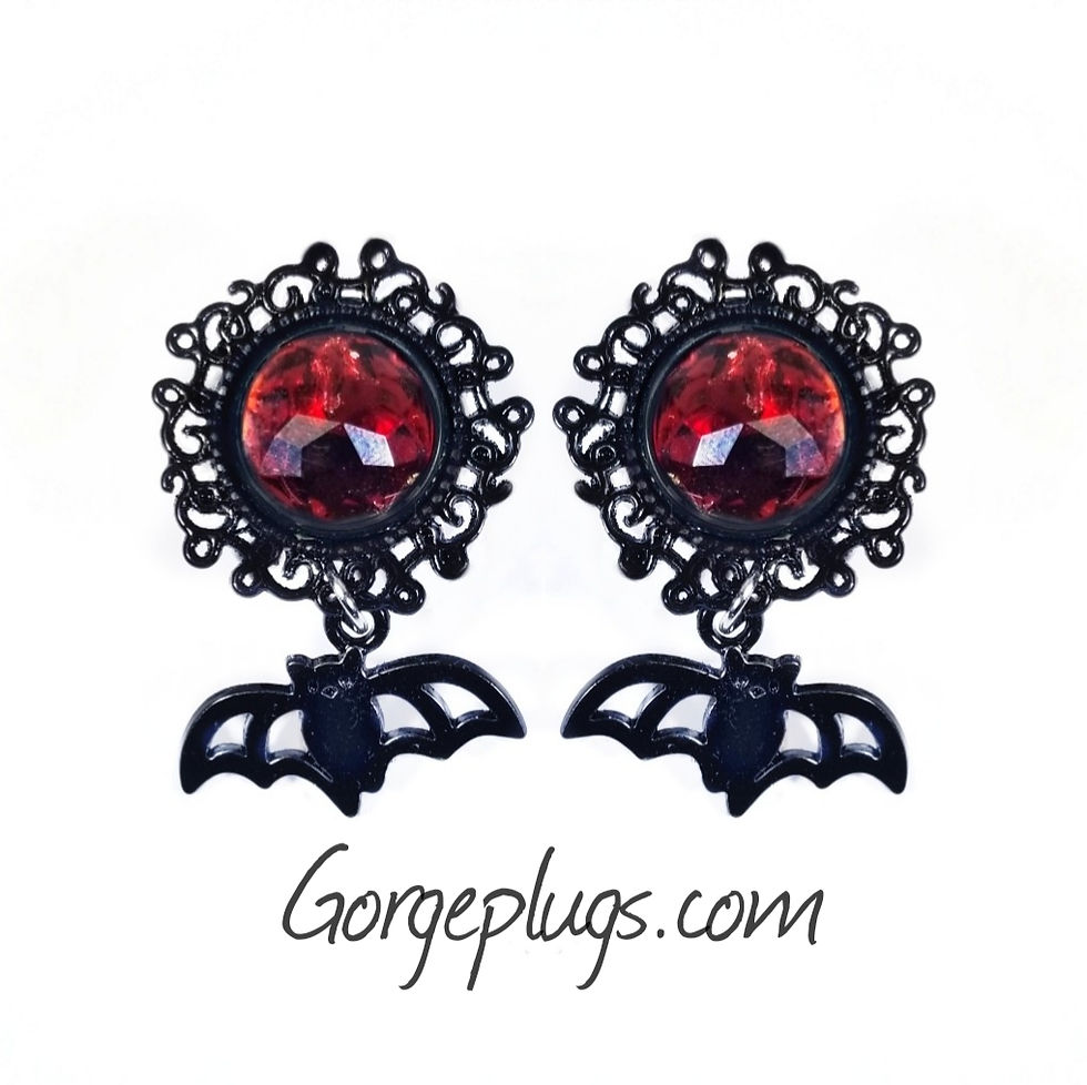Thumbnail: Bat Dangle Plugs - Pick Color- (0g-1") 