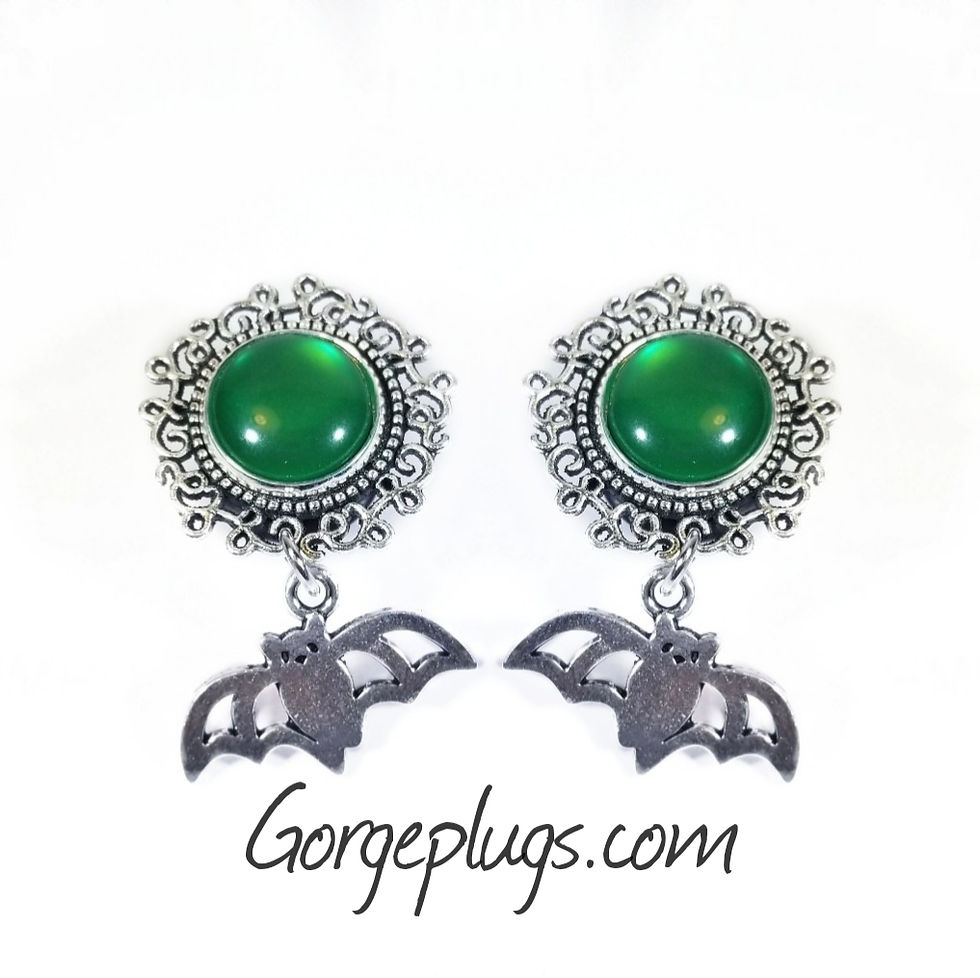 Thumbnail: Bat Dangle Plugs - Pick Color- (0g-1") 