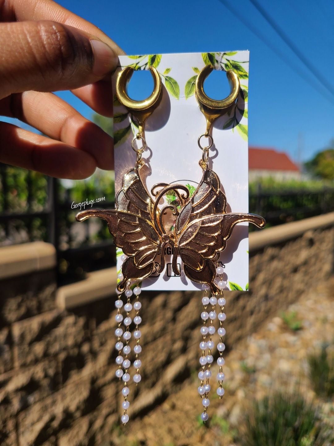 Vintage Butterfly Saddle Plugs (2g-1")