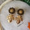 Miniatura: Gold November Dangle  Plugs  (0g-1")