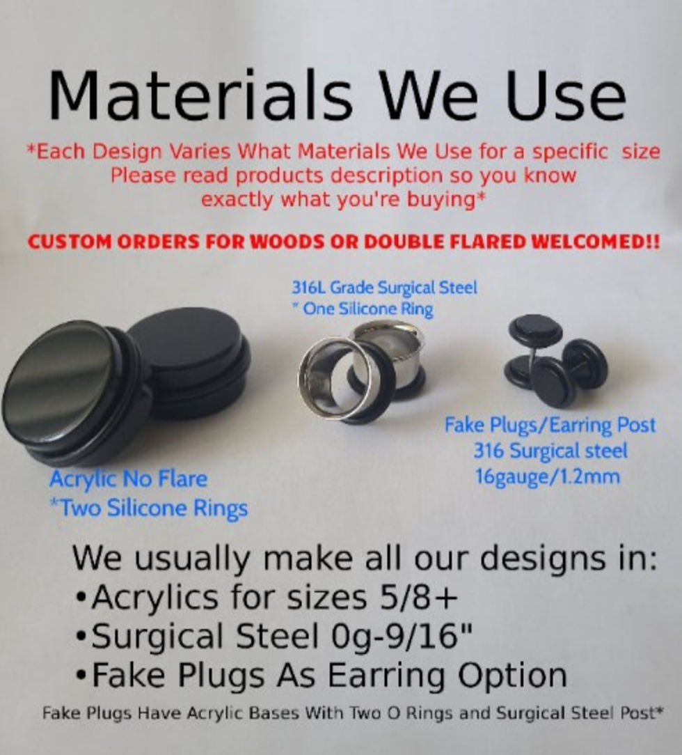Thumbnail: "Witchcraft" Earcuff Dangle Plugs ( 0g-1")