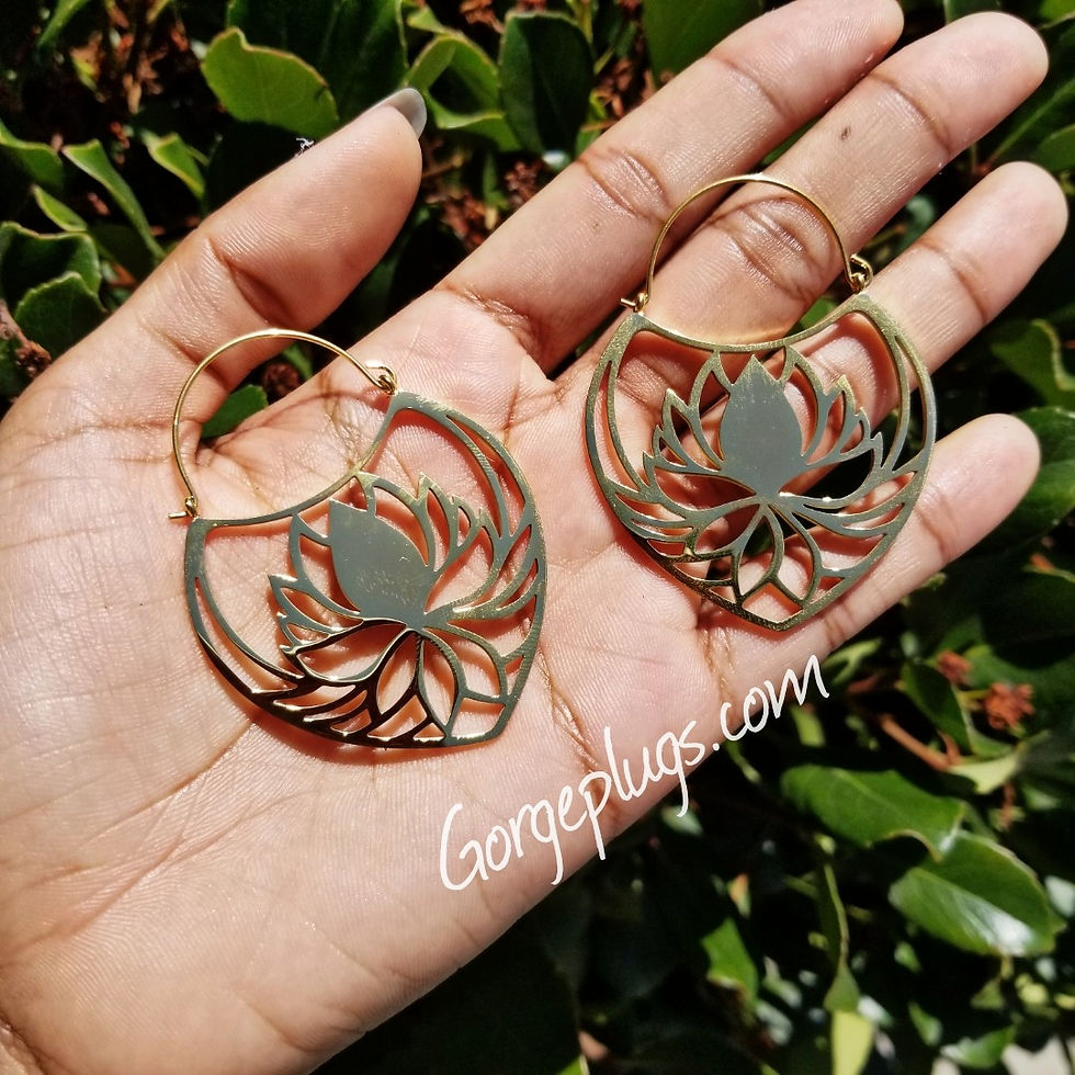 Thumbnail: Lotus Earrings/ Ear Hangers