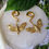 Thumbnail: Gold Handpainted Moth and Skull Ear Weights 6g(4mm)+