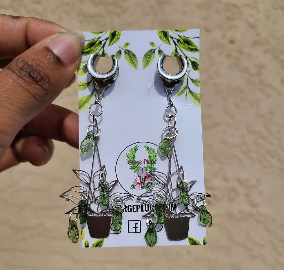 Miniature : Plant Mom Saddle Plugs (2g-1")