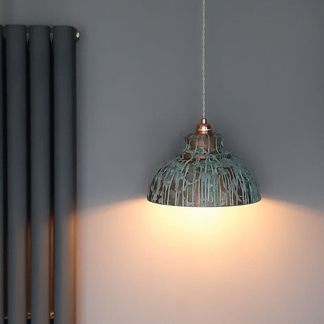 Copper-patina-pendant-light