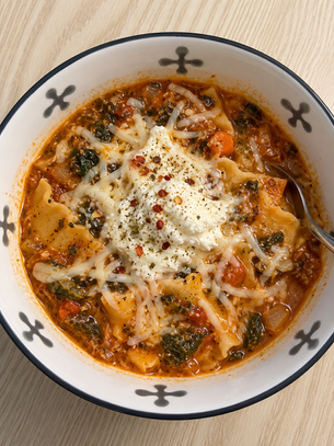 Vegetable Lasagna Soup