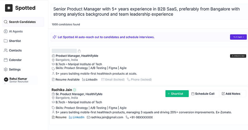 Spotted AI search feature