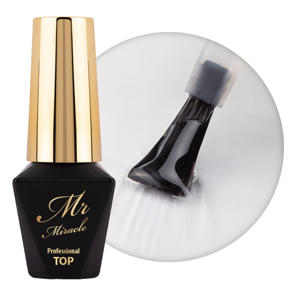 Mr Miracle No Wipe Top Molly Nails – Stain-Resistant Top Coat for Gel Pol