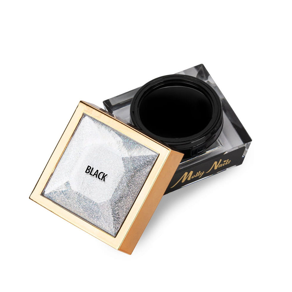 Thumbnail: Creative Flow Colour Gel – Black Molly Nails, 5 g (HEMA / Di-HEMA Free)