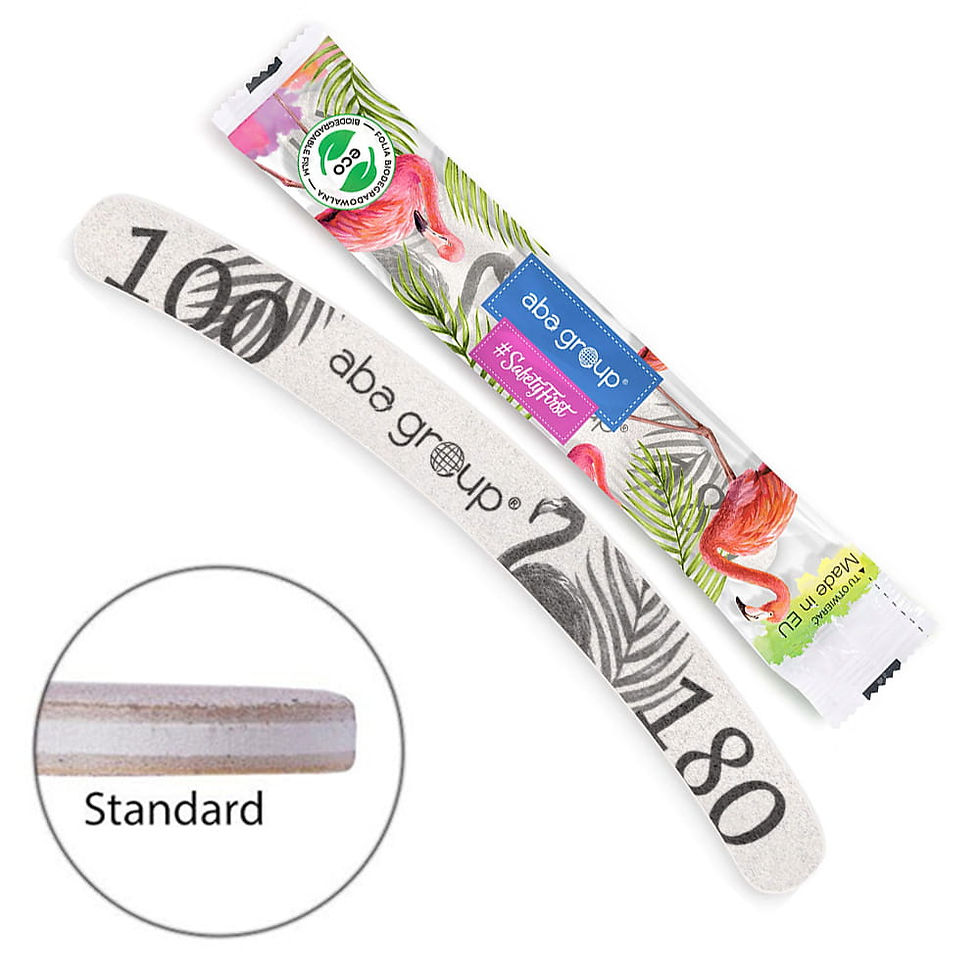 Safe Pack Standard Banana Nail File 100/180 Aba Group