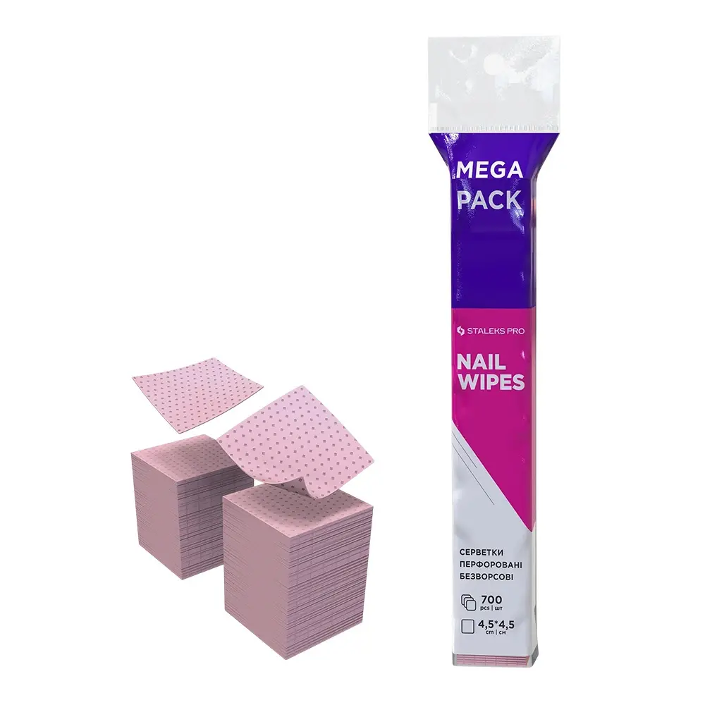 Staleks PRO Expert Perforated Lint-Free Nail Wipes Pink 700 pcs
