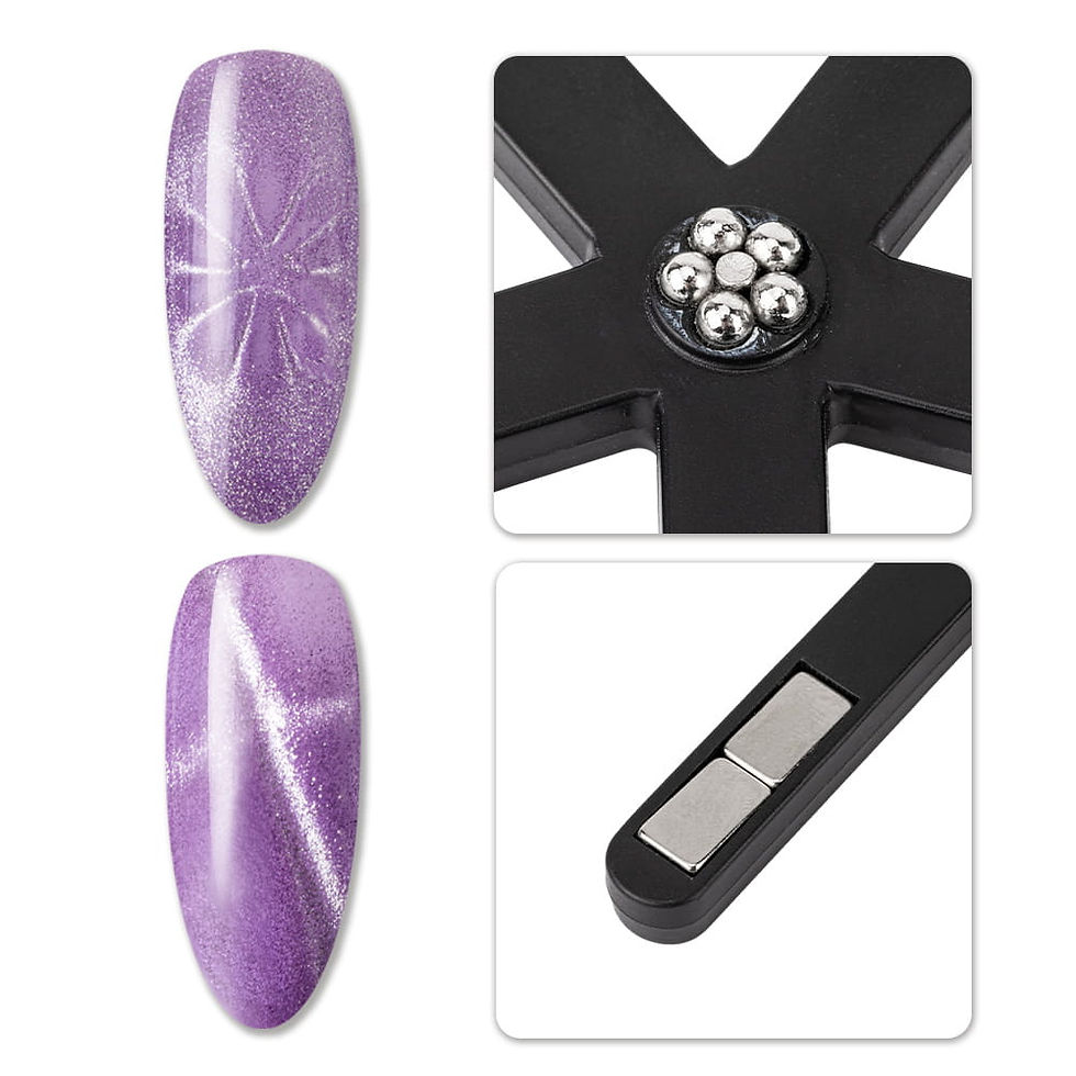 Thumbnail: Star-Shaped 6-in-1 Magnetiser for Cat Eye Effect – Black