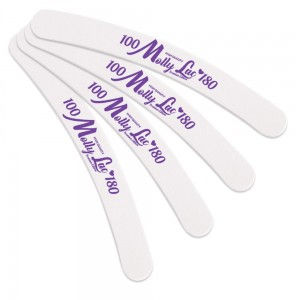 Thumbnail: Safe Package - MollyLac Nail File Banana White Center - 100/180 CU-10