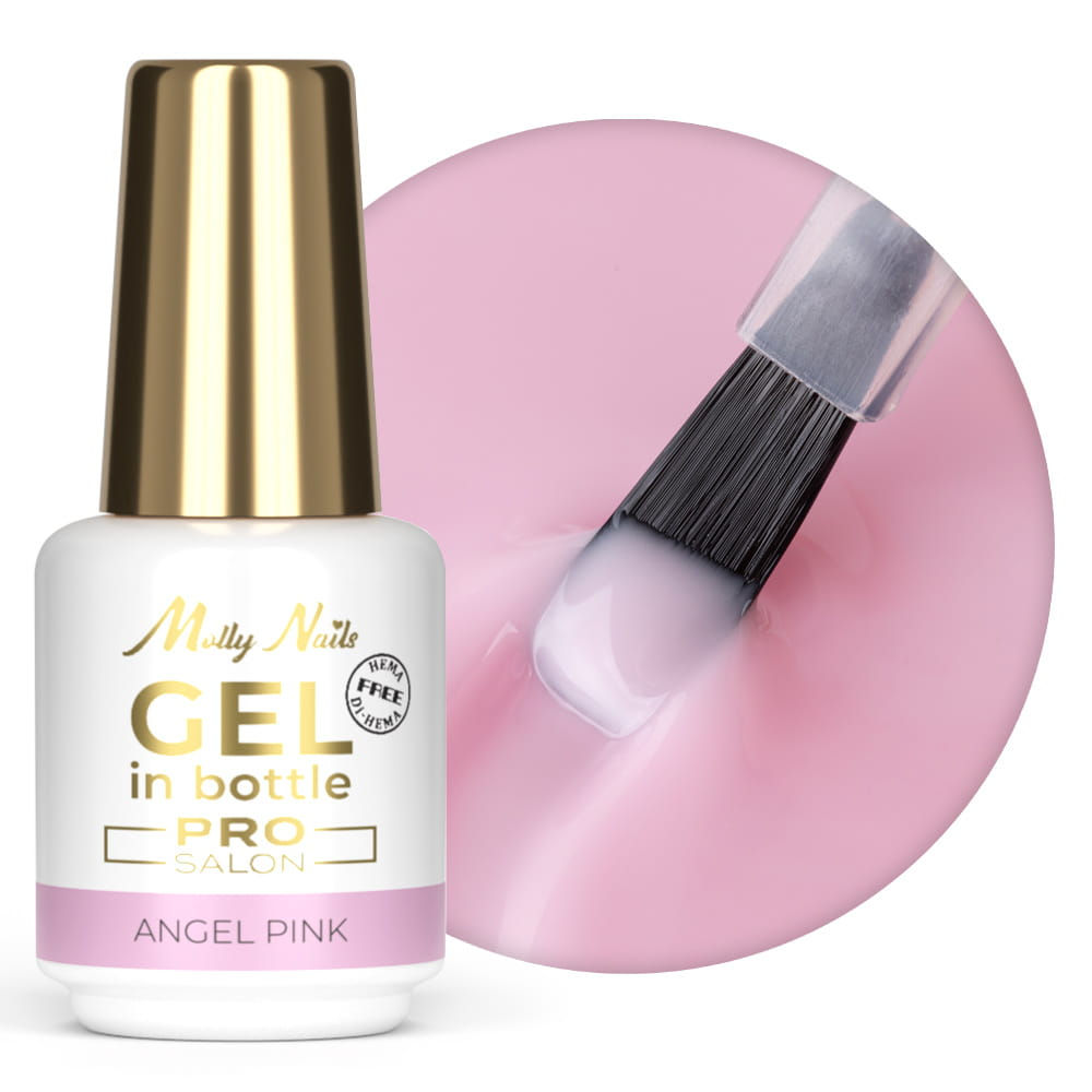 Angel Pink - Pro Salon -Gel in Bottle Molly Nails Pro Salon – HEMA/