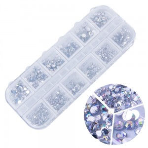 Set of Iridescent Rhinestones – Approx. 1000 pcs