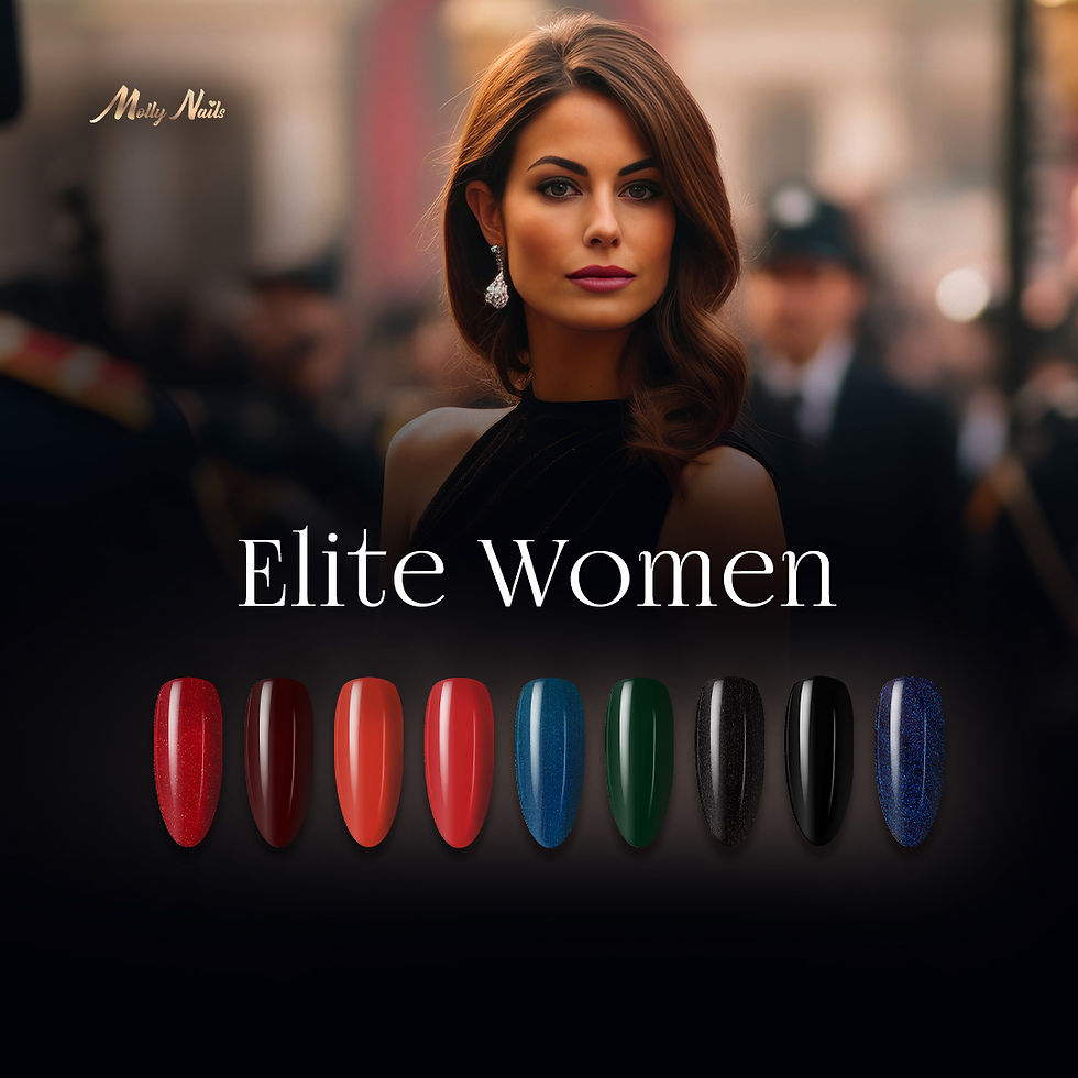Thumbnail: 43 Elite Women Brick Red Hema/di-Hema Free Gel Polish 8g MollyNails