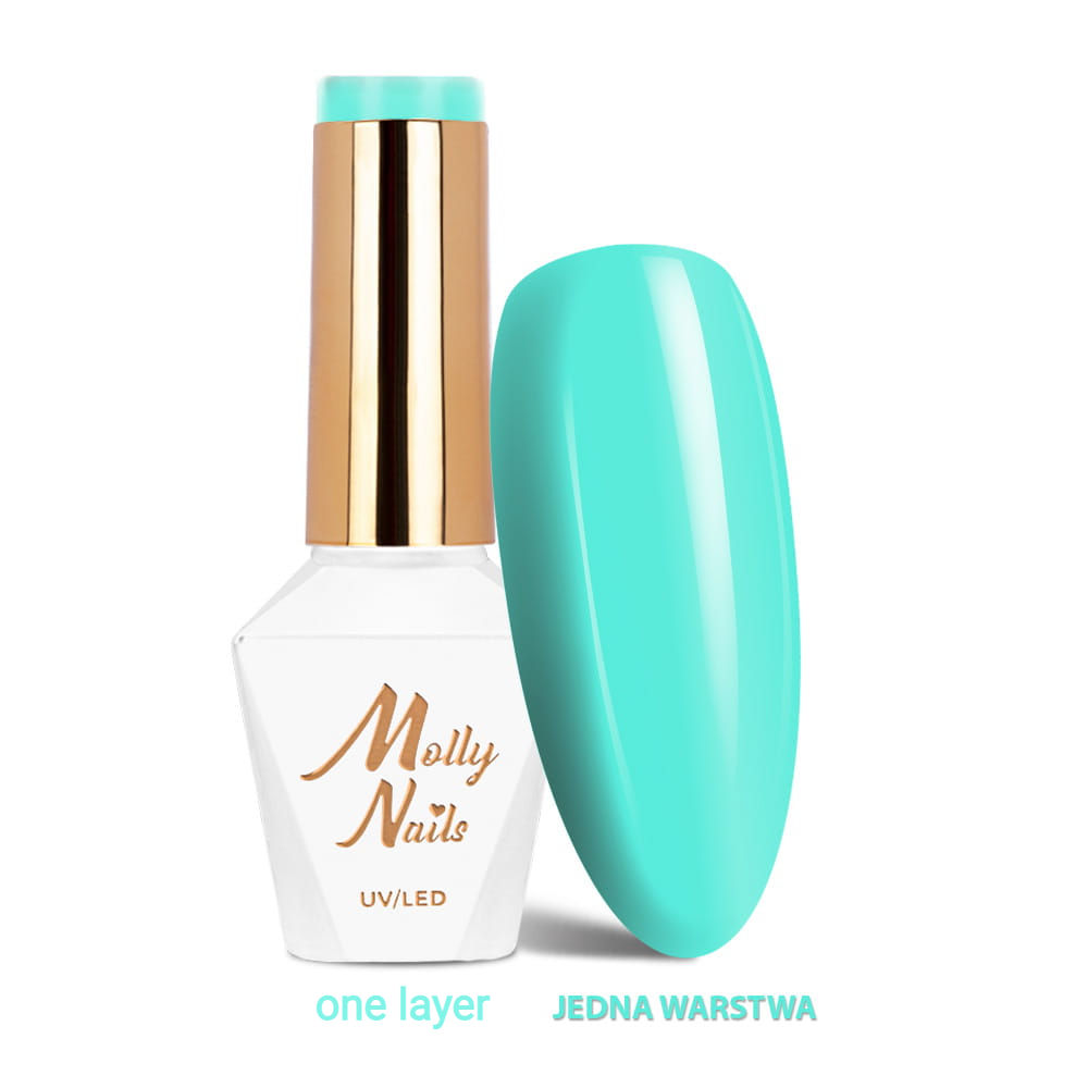 292. Sorbet Aqua Pastel LED/UV Gel Polish Molly Nails HEMA/Di-HEMA Free 8g